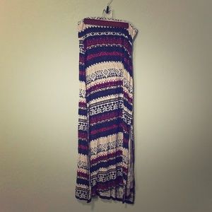 Printed maxi skirt